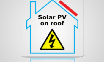 PV on Roof Hazard Label (Single)